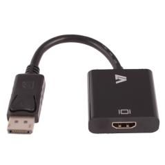 V7 Adattatore video nero da DisplayPort maschio a HDMI femmina - Imagen 1