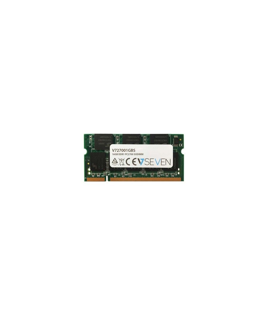 V7 1GB DDR1 PC2700 - 333Mhz SO DIMM Notebook módulo de memoria - V727001GBS - Imagen 1