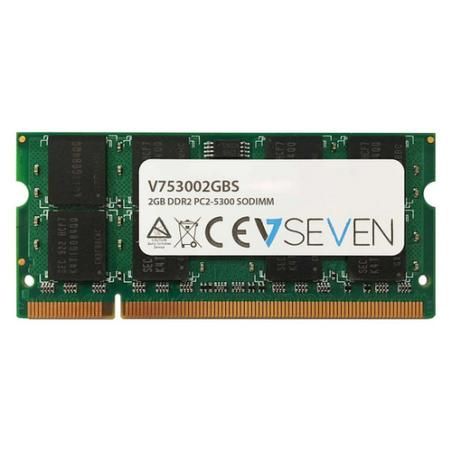 V7 2GB DDR2 PC2-5300 667Mhz SO DIMM Notebook módulo de memoria - V753002GBS - Imagen 1