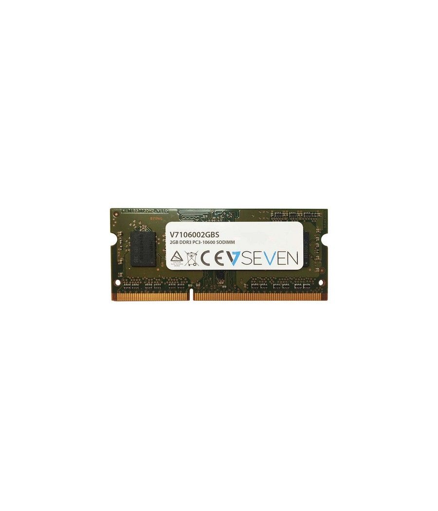 V7 2GB DDR3 PC3-10600 - 1333mhz SO DIMM Notebook módulo de memoria - V7106002GBS - Imagen 1