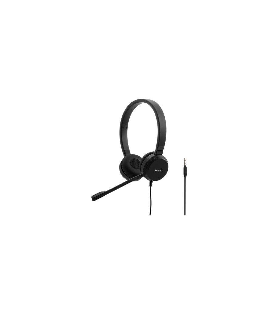 Lenovo Pro Wired Stereo VOIP Auriculares Alámbrico Diadema Oficina/Centro de llamadas Negro - Imagen 3