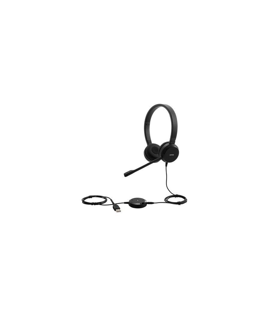 Lenovo Pro Wired Stereo VOIP Auriculares Alámbrico Diadema Oficina/Centro de llamadas Negro - Imagen 4