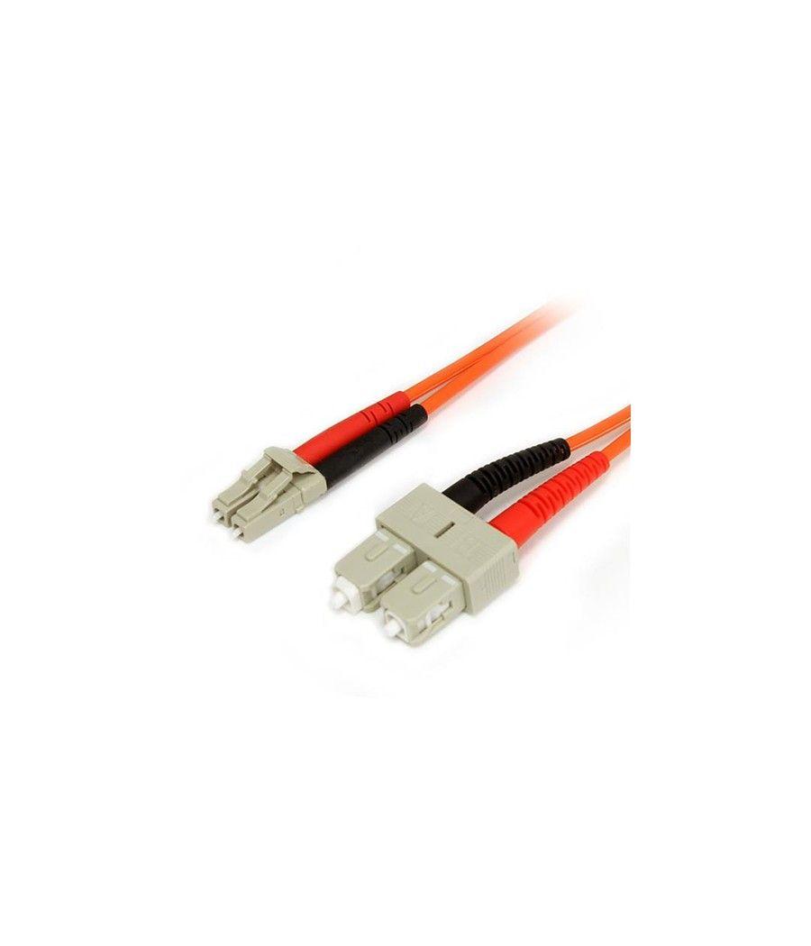 StarTech.com Cable de 3m Patch de Fibra Óptica Dúplex Multimodo 62,5/125 LC a SC - Imagen 1