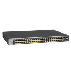 Netgear GS752TPP Gestionado L2/L3/L4 Gigabit Ethernet (10/100/1000) Energía sobre Ethernet (PoE) 1U Negro - Imagen 1