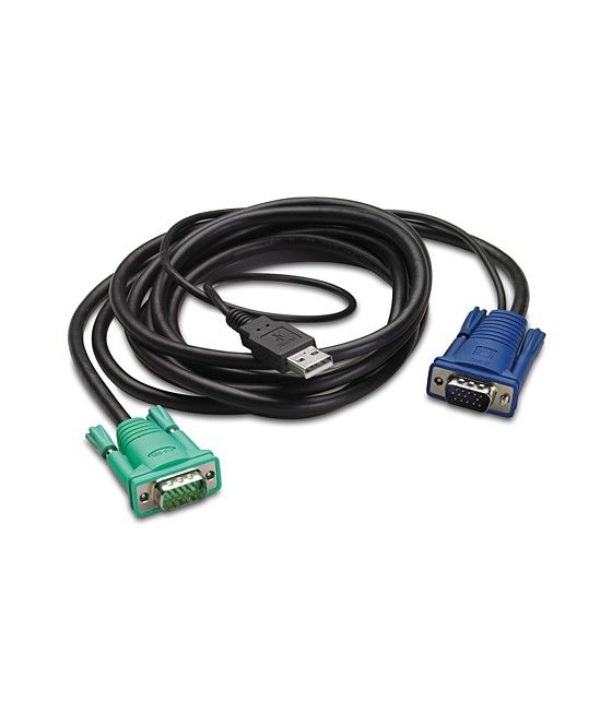 APC AP5823 cable para video, teclado y ratón (kvm) Negro 7,62 m - Imagen 1