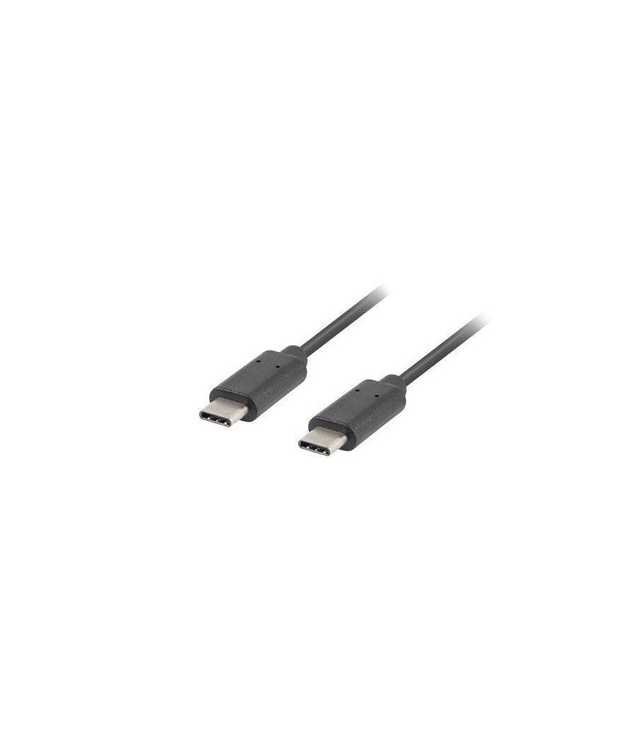 Cable 2.0 lanberg usb tipo c macho - usb tipo c macho 1m negro - Imagen 1