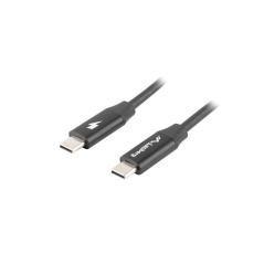 Cable usb lanberg 2.0 macho - usb tipo c macho quick charge 4.0 1.8m negro - Imagen 1