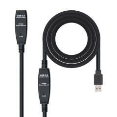 Cable nanocable prolongador alargador usb 3.0 con amplificador tipo a - m - a - h 10m. - Imagen 1