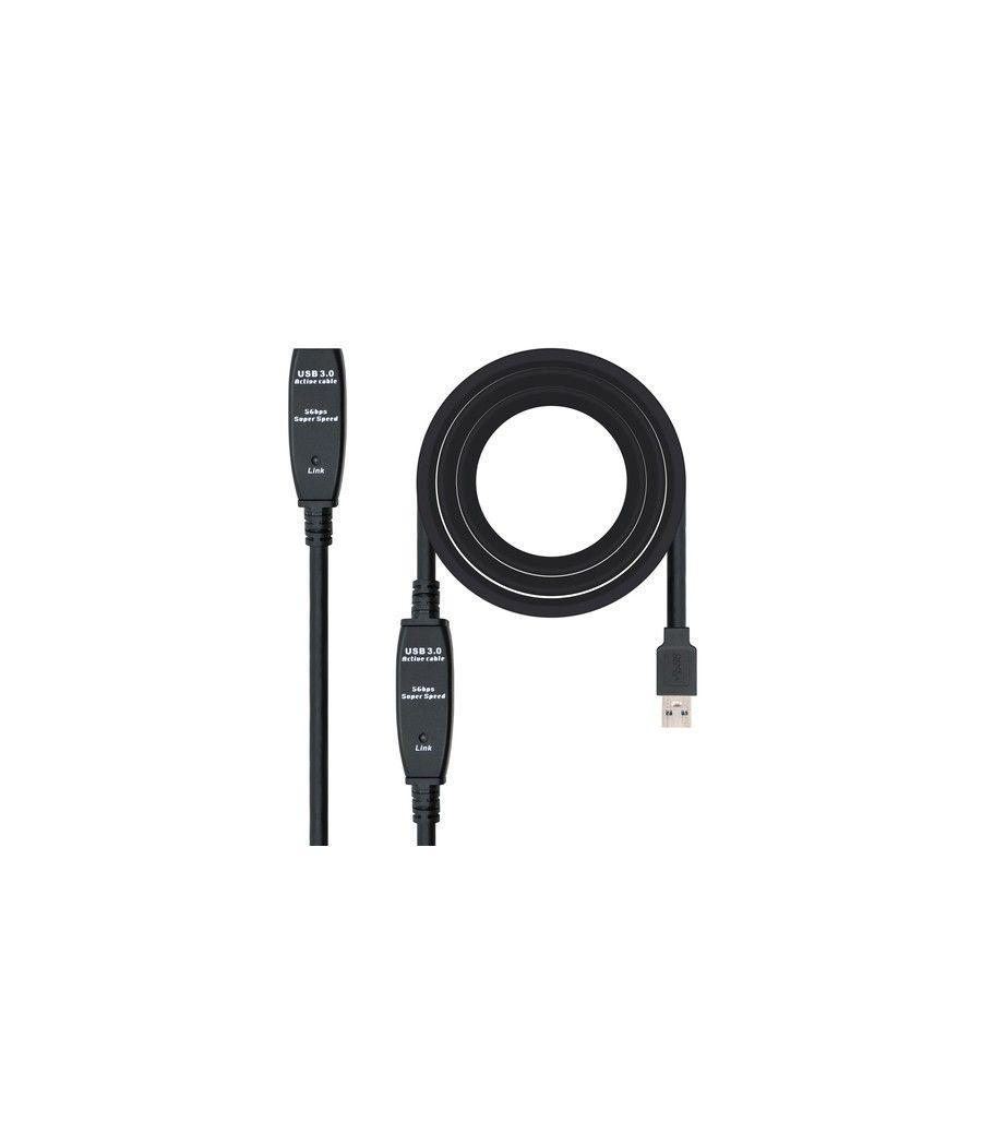 Cable nanocable prolongador alargador usb 3.0 con amplificador tipo a - m - a - h 10m. - Imagen 1