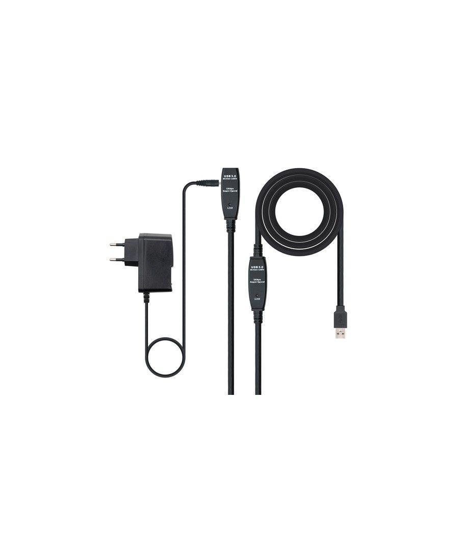 Cable nanocable prolongador alargador usb 3.0 con amplificador tipo a - m - a - h 10m. - Imagen 5