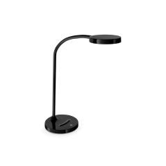 Lampara de oficina cep flex plástico led de 4w brazo flexible tactil color negro 160x600 mm - Imagen 1