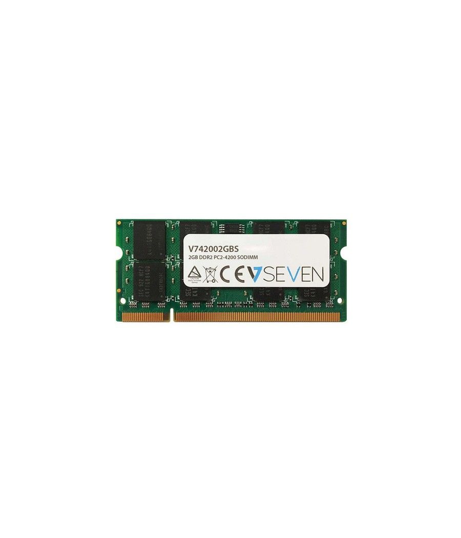 V7 2GB DDR2 PC2-4200 533Mhz SO DIMM Notebook módulo de memoria - V742002GBS - Imagen 1