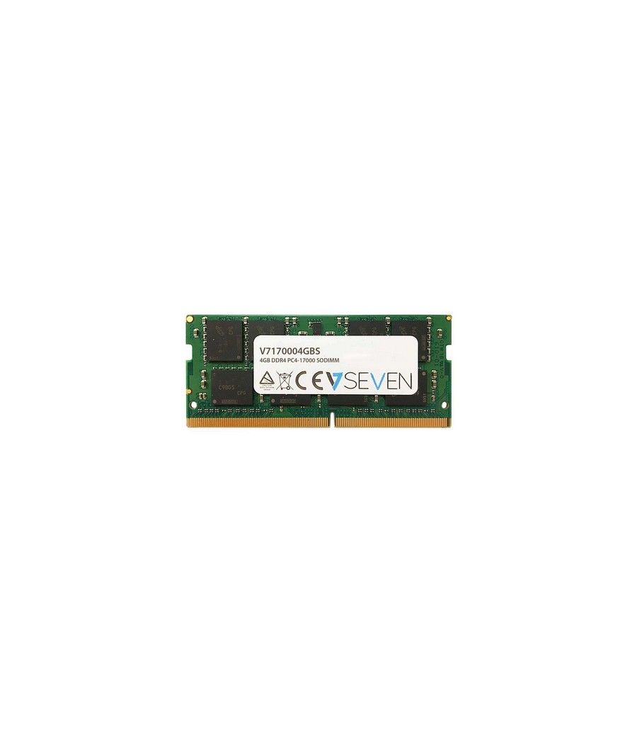 V7 4GB DDR4 PC4-17000 - 2133Mhz SO DIMM Notebook módulo de memoria - V7170004GBS - Imagen 1