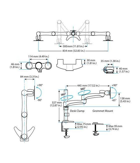 StarTech.com Soporte con Brazos Articulados para Dos Monitores - Imagen 7