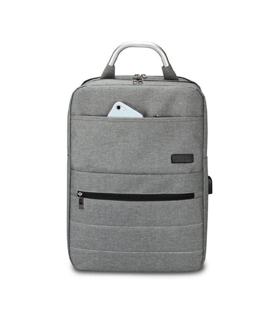 Mochila subblim elite airpadding backpack para portátiles hasta 15.6'/ puerto usb/ gris - Imagen 1