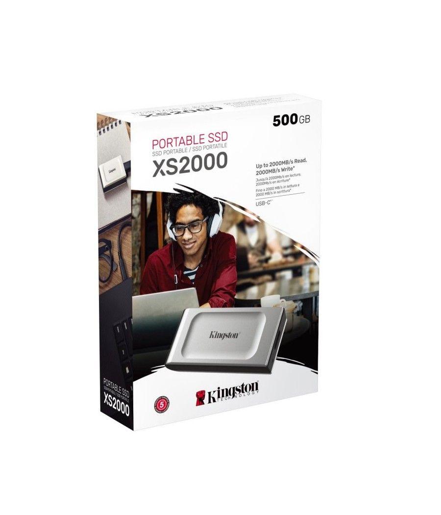 Kingston XS2000 Portable SSD 500Gb USB 3.2 tipo-C - Imagen 3
