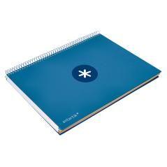 Cuaderno espiral liderpapel a4 micro antartik tapa forrada120h 100 gr cuadro 5mm 5 banda4 taladros color azul marino - Imagen 6