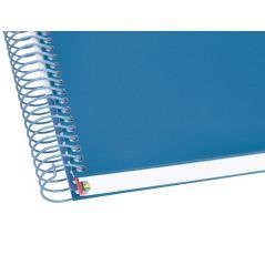 Cuaderno espiral liderpapel a4 micro antartik tapa forrada120h 100 gr cuadro 5mm 5 banda4 taladros color azul marino - Imagen 8