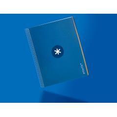 Cuaderno espiral liderpapel a4 micro antartik tapa forrada120h 100 gr cuadro 5mm 5 banda4 taladros color azul marino - Imagen 9