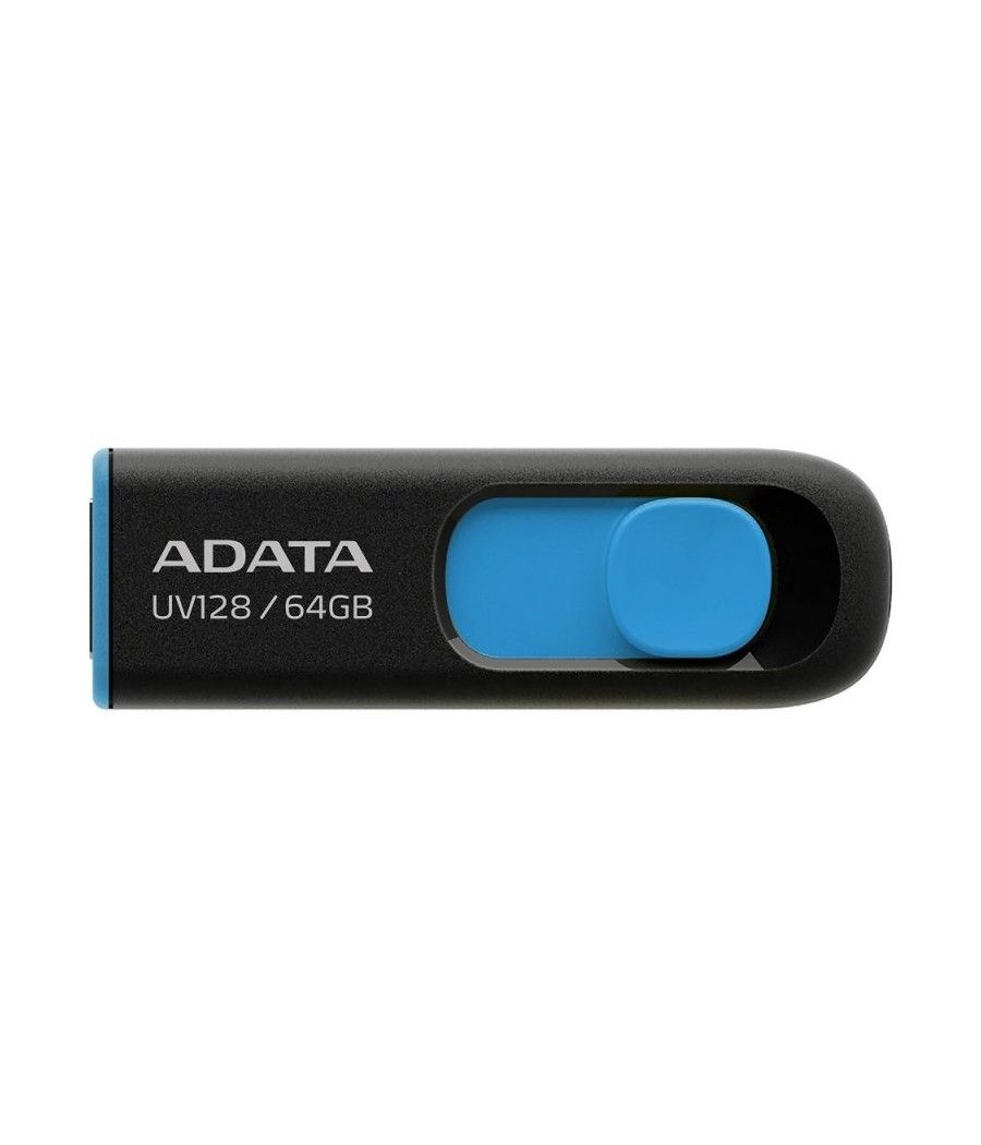 ADATA Lapiz Usb AUV128 64GB USB 3.0 Negro/Azul - Imagen 1