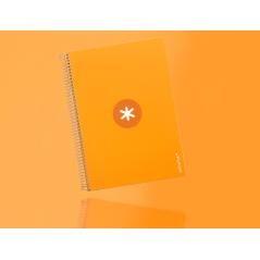 Cuaderno espiral liderpapel a4 micro antartik tapa dura 80h 100gr cuadro 5mm sin banda4 taladros color mostaza - Imagen 10