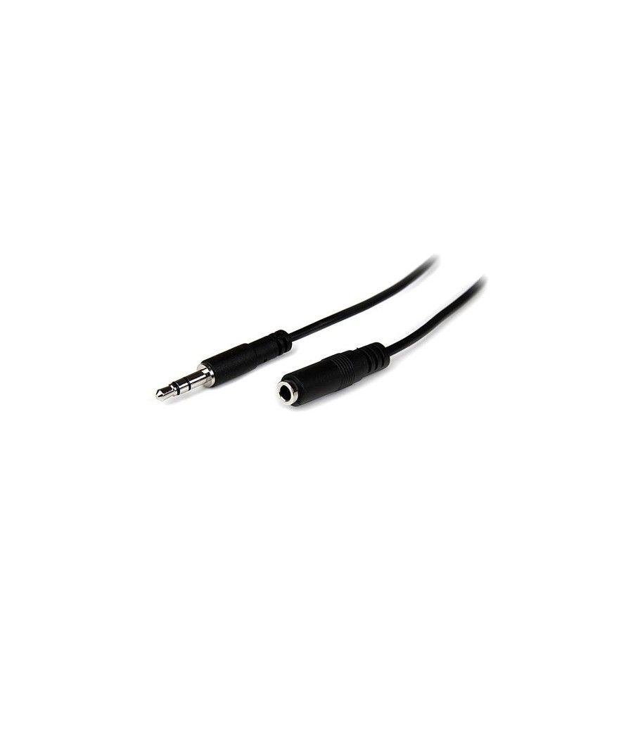 StarTech.com Cable de 2m de Extensión Alargador de Auriculares Mini-Jack 3,5mm Estéreo Macho a Hembra - Delgado - Imagen 1