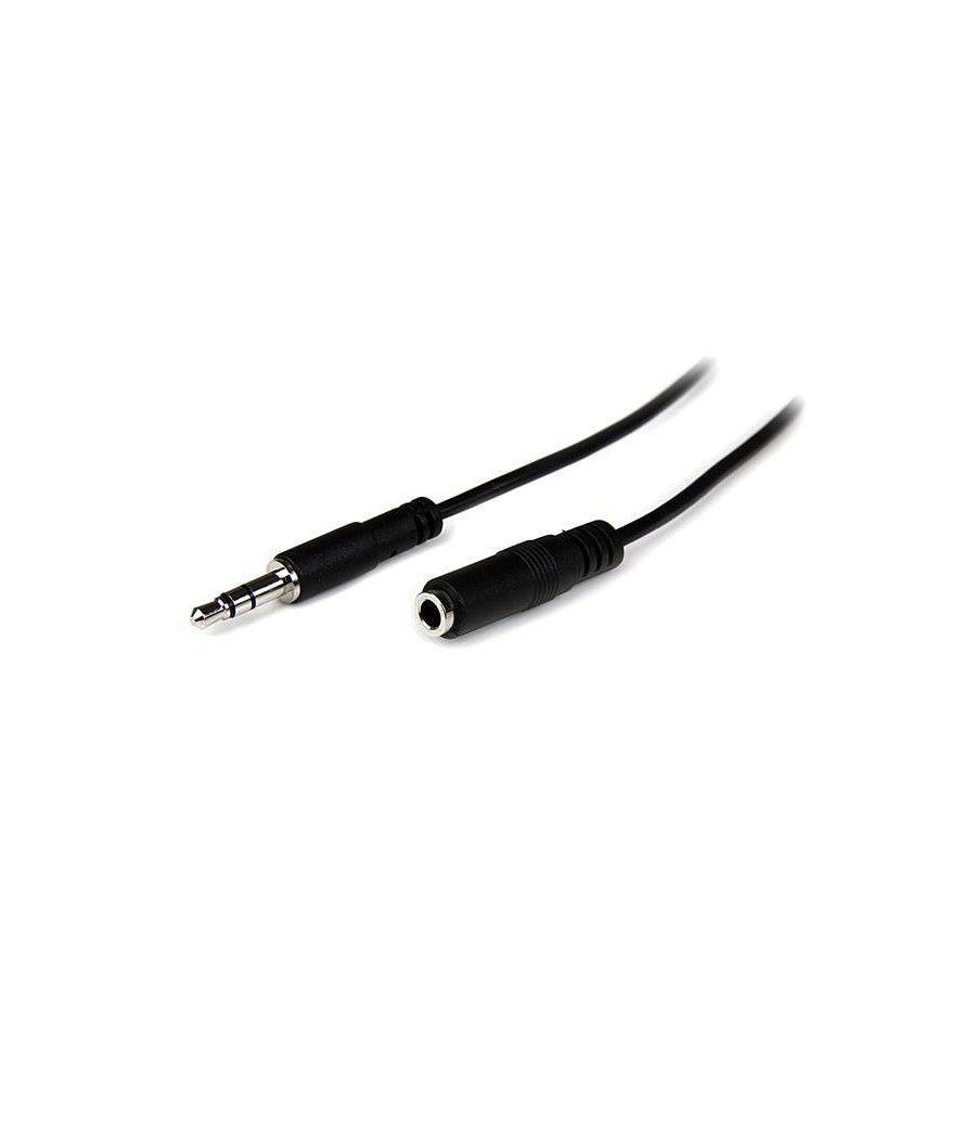 StarTech.com Cable de 2m de Extensión Alargador de Auriculares Mini-Jack 3,5mm Estéreo Macho a Hembra - Delgado - Imagen 2