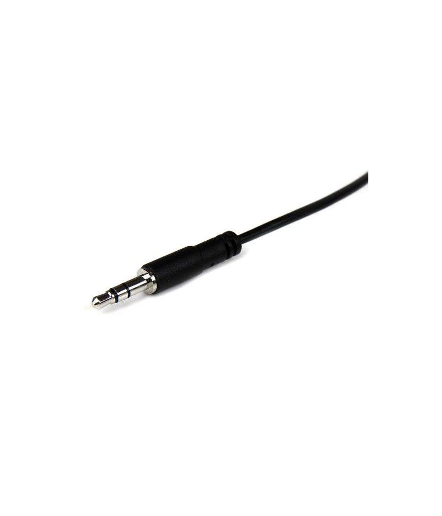 StarTech.com Cable de 2m de Extensión Alargador de Auriculares Mini-Jack 3,5mm Estéreo Macho a Hembra - Delgado - Imagen 3