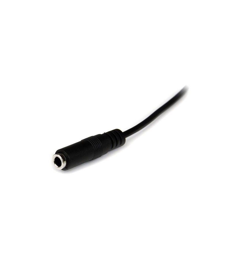 StarTech.com Cable de 2m de Extensión Alargador de Auriculares Mini-Jack 3,5mm Estéreo Macho a Hembra - Delgado - Imagen 4