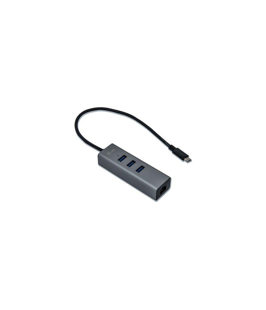 i-tec Metal USB-C HUB 3 Port + Gigabit Ethernet Adapter - Imagen 2