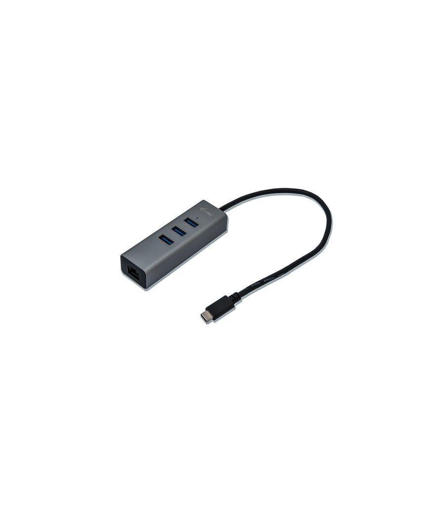 i-tec Metal USB-C HUB 3 Port + Gigabit Ethernet Adapter - Imagen 3