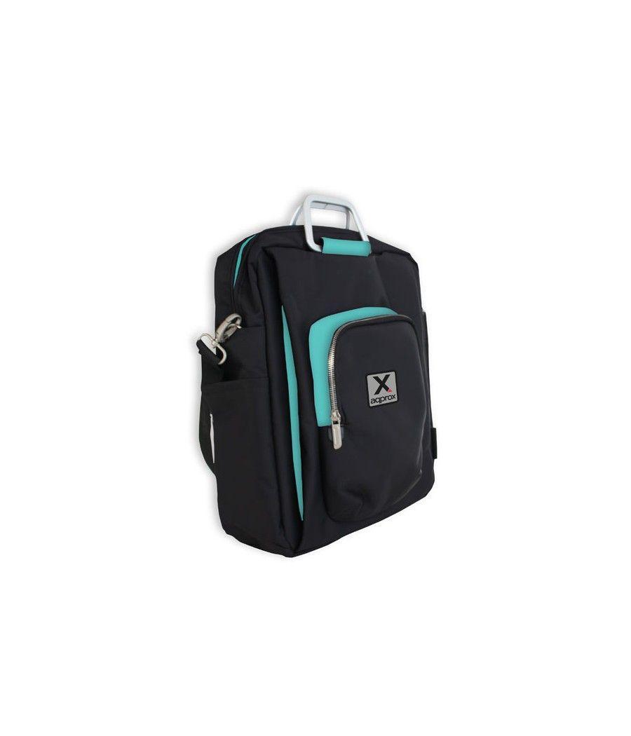 Maletin Vertical 15.6'' Negro/azul Approx - Imagen 1