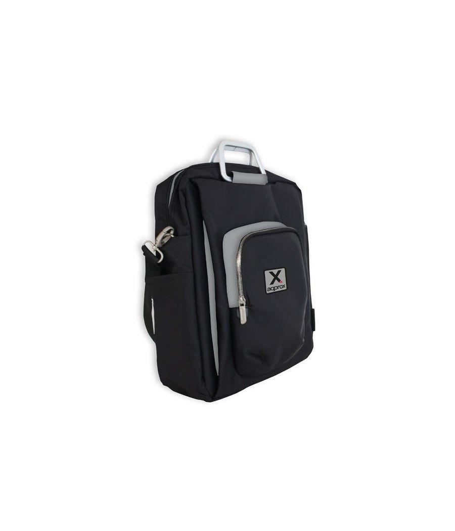 Maletin Vertical 15.6'' Negro/gris Approx - Imagen 1