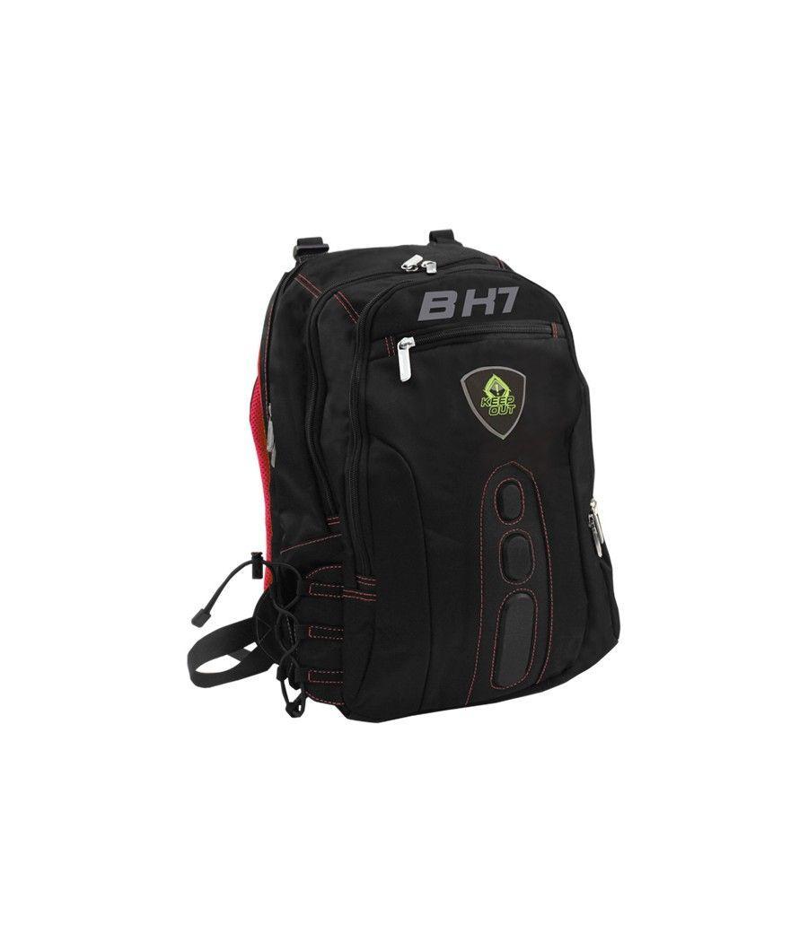Mochila Gaming Bk7r 15.6'' Rojo Keepout - Imagen 1