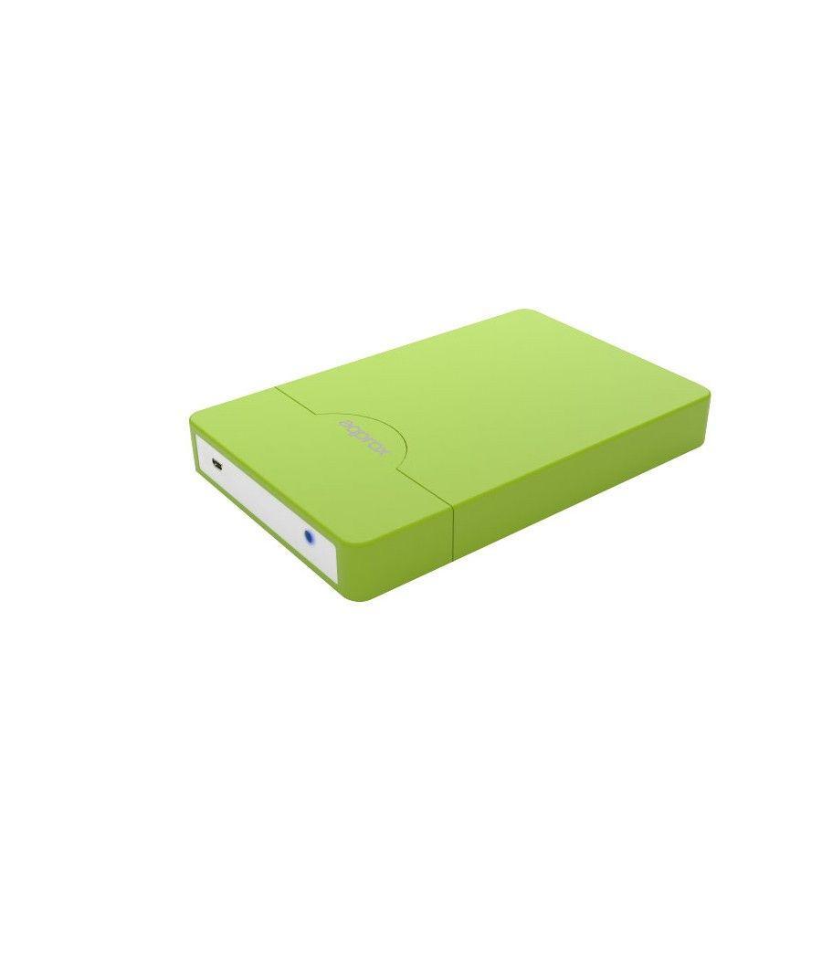 Caja Externa Usb 2.5'' Sata Screwless Verde Approx - Imagen 1