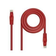 Cable De Red Latiguillo Rj45 Utp Cat6a Awg24 0.5 M Rojo Nanocable - Imagen 1