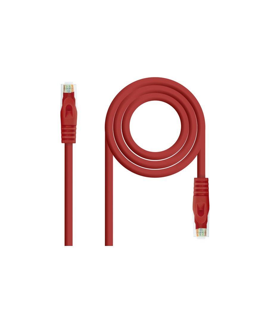 Cable De Red Latiguillo Rj45 Utp Cat6a Awg24 0.5 M Rojo Nanocable - Imagen 1