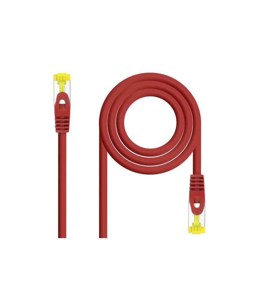 Cable De Red Latiguillo Rj45 Sftp Cat6a Awg26 0.5 M Rojo Nanocable - Imagen 1