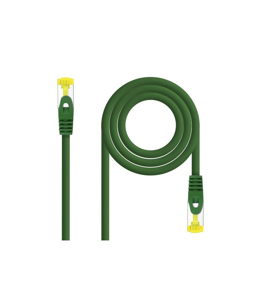 Cable De Red Latiguillo Rj45 Sftp Cat6a Awg26 1 M Verde Nanocable - Imagen 1