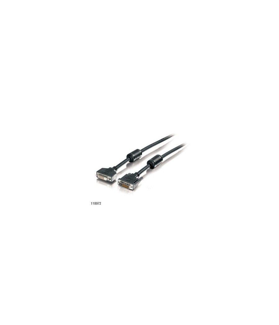 CABLE ALARGO DVI EQUIP DUAL LINK MACHO - HEMBRA 3M CON FERRITAS 118973 - Imagen 1