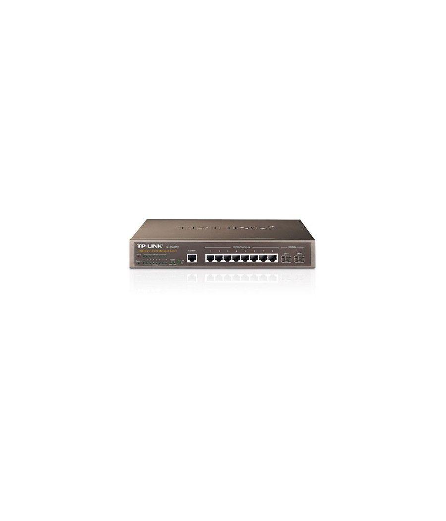 SWITCH GESTIONABLE L2 TP-LINK SG3210 8P GIGA CON 2P COMBO GIGA RACK - Imagen 1