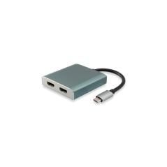 CABLE ADAPTADOR USB-C MACHO A 2 HDMI HEMBRA (0.15CM) REF.133464 - Imagen 1