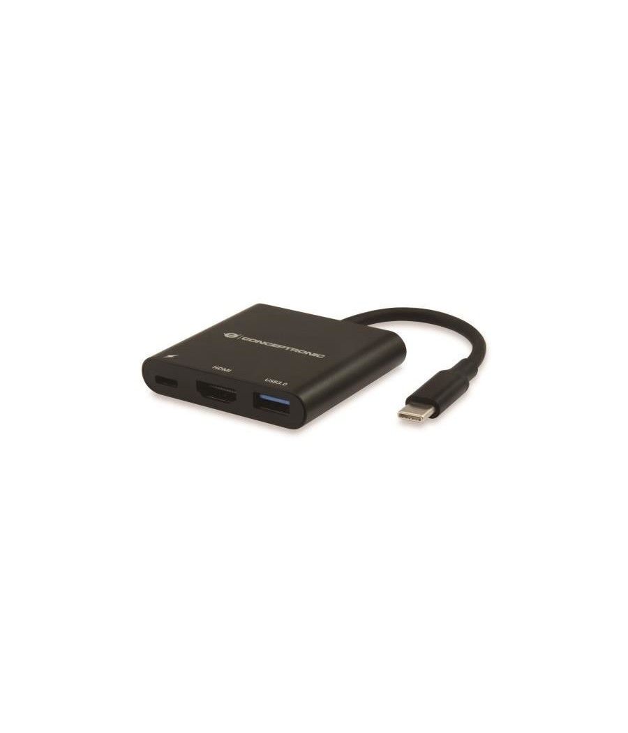 ADAPTADOR USB-C MACHO A HDMI HEMBRA 0,15CM PUERTO USB-C Y USB A 3.0 CONCEPTRONIC DONN - Imagen 1