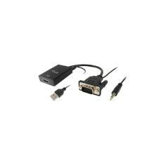 ADAPTADOR VGA MACHO A HDMI HEMBRA CON AUDIO JACK 3.5 EQUIP 119038 - Imagen 1