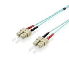 Cable FO Duplex Jumper SC/SC 50/125µ 2,0m turquoise, OM3, LSOH - Imagen 1