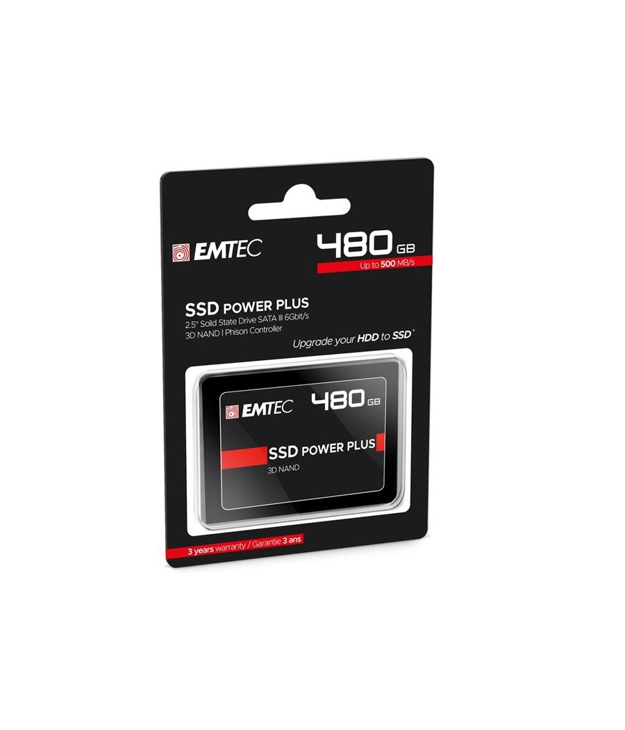 DISCO DURO SSD 480GB POWER PLUS X150 EMTEC (500MB/s Escritura) ECSSD480GX150 - Imagen 1