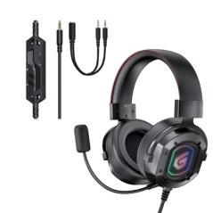 HEADSET JACK 3.5MM GAMING 7.1 ATHAN03B RGB COMPATIBLE PC, PS5, XBOX ONE CONCEPTRONIC - Imagen 1