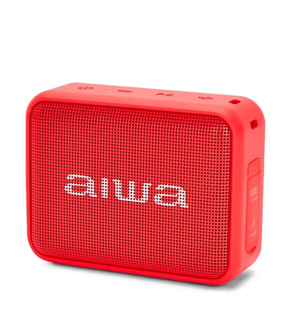 ALTAVOZ BLUETOOTH AIWA BS-200 RED BT 5.0 TWS MICRO INTEGRADO 6W RMS IPX6 LECTOR USB RADIO FM BATERIA 2000mAh - Imagen 1