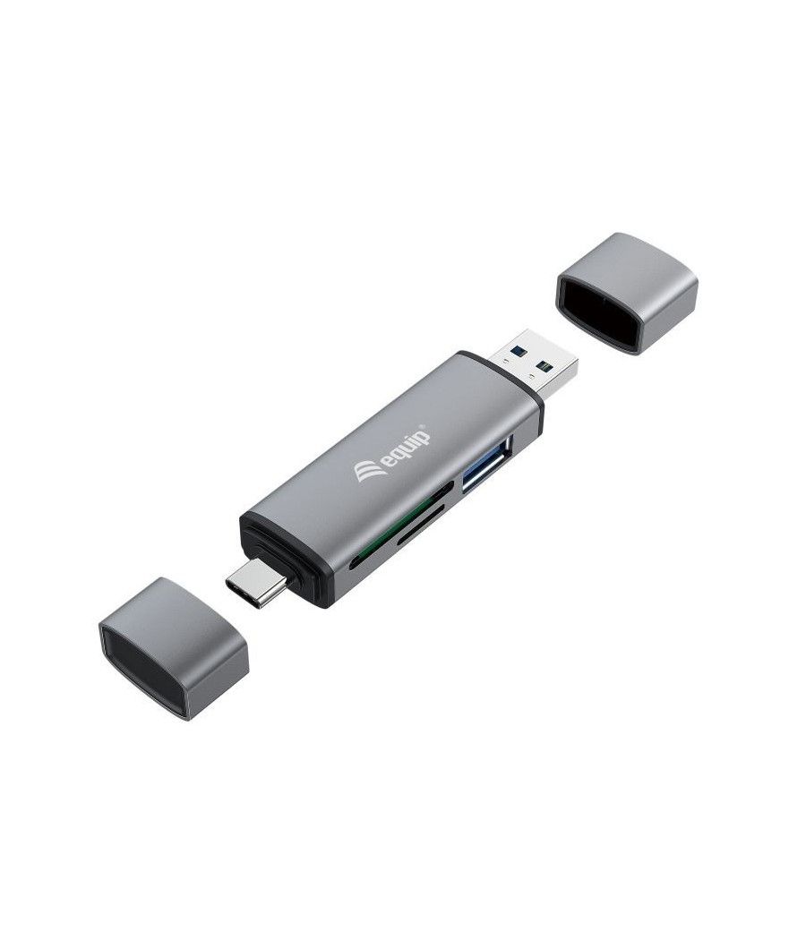 CARD READER EXTERNO CONCEPTORNIC USB 3.0 DOBLE CONEXION USB & USB-C OTG - Imagen 1