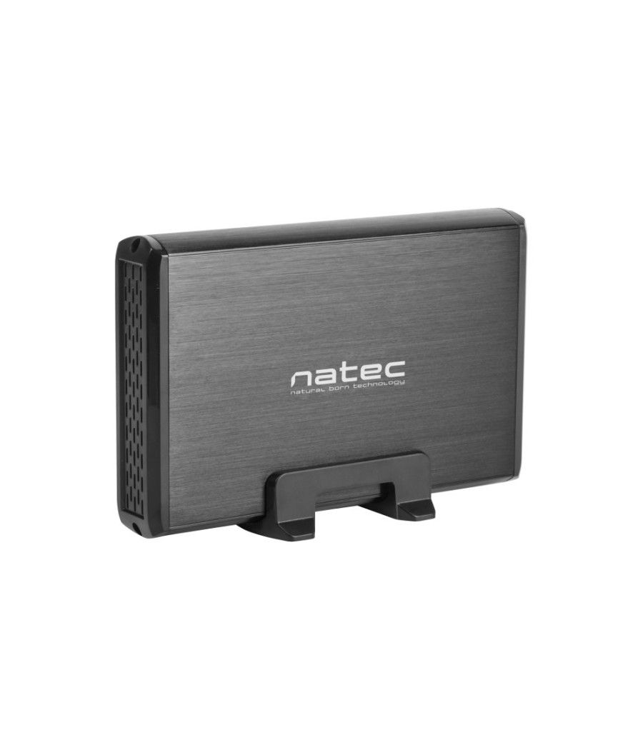 CAJA EXTERNA NATEC RHINO DISCO DURO 3,5" USB 3.0 SATA NEGRA - Imagen 1